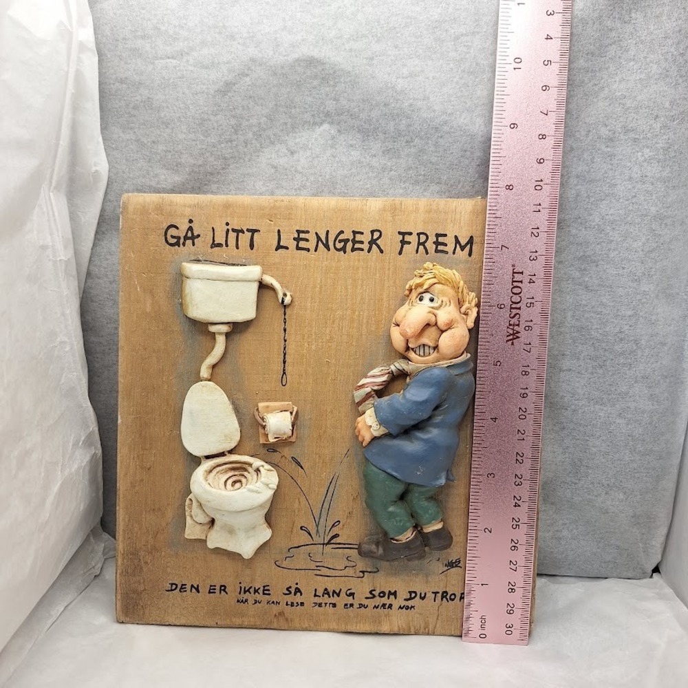 bathroom art norway "GO A LITTLE FURTHER!"  "GÅ‎ LITT LENGER FREM !" - Picture 4 of 8